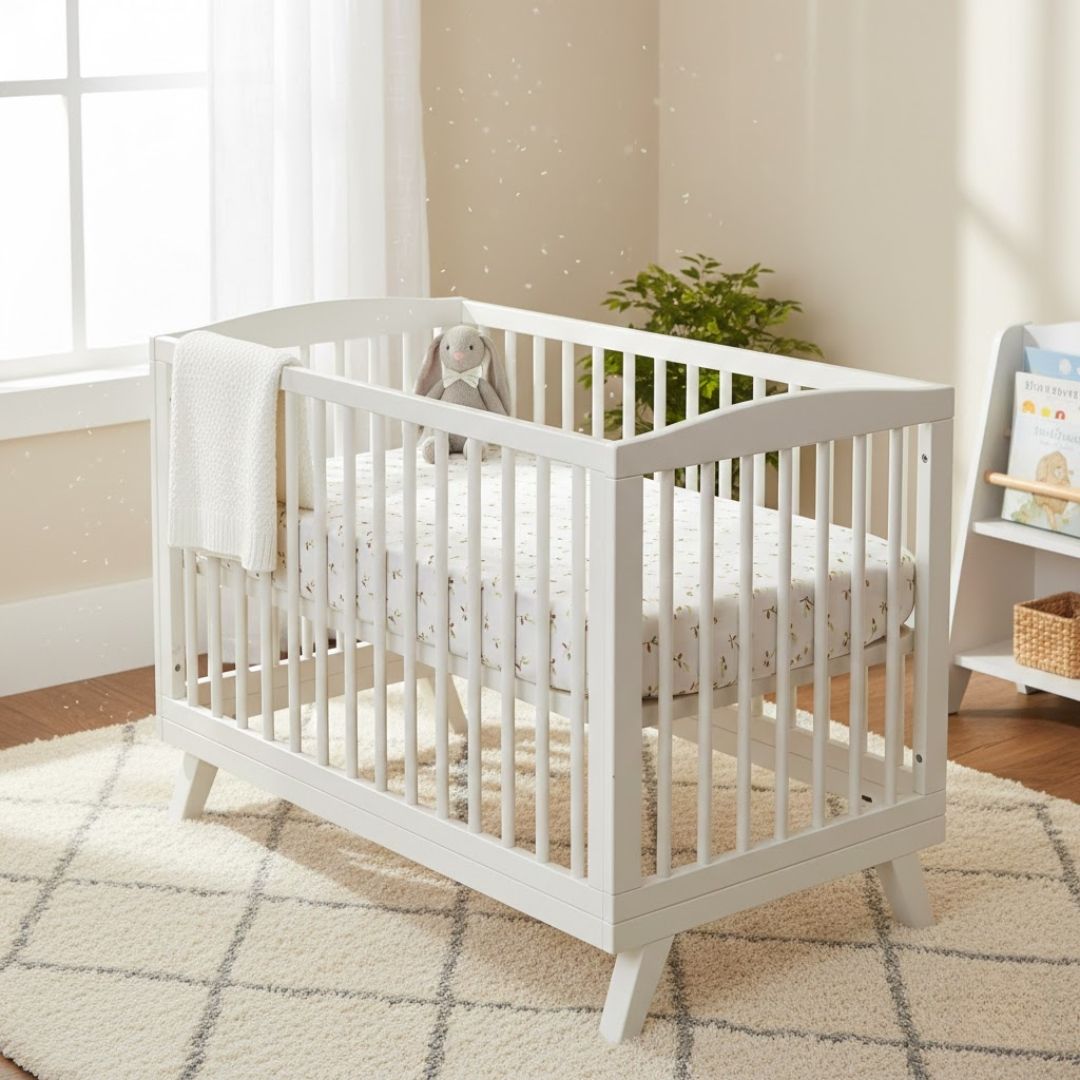 Little Leaf Muslin Fitted Cot Sheet